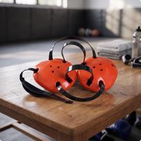 Easy to Clean Wrestling Ear Protector | Adjustable-Fit, Headgear with raudona