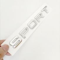 3D ABS SPORT Letters Emblem Car Rear Trunk Badge For Land Rover Discovery JNDXTGR Evoque Range Rover L494 L320 Sport Sticker Accessories white
