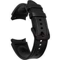 Leather Strap for Samsung Galaxy Watch 4/5/6/7/FE 40/42/43/44/45/46/47mm, Black black