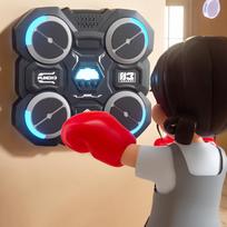 Smart Boxing Machine Lighted with Gloves for Karate Fitness Taekwondo red