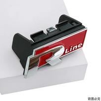 ABS Automobilio Priekinės Grotelės Emblema Ženklelis Volkswagen Golf R Rline Tiguan Touareg Polo GTI CC Passat R36 Scirocco Automobilio Aksesuarams raudona