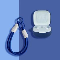 For Anker Soundcore R60i NC P31i Case Silicone Soft Case Suitable for Soundcore R60iNC Protective Sleeve with Lanyard For Soundcore R60iNC tamsiai mėlyna spalva