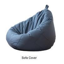 Waterproof Lazy Sofa Bean Bag Stain-resistant with Handle and Pocket Bean Bag Chair Sofa Cover Breathable Scratch Resistant 35.43x39.37 in