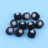 10 vnt. 10x6x1,5x10 mm kasetinio magnetofono mechanizmo prispaudimo ritinėlio ratukas su ašimi magnetofonui, kasetiniam grotuvui, garso priedai A3 10Pcs