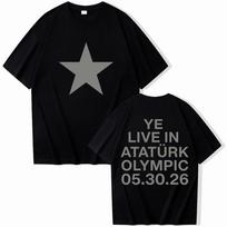 Kanye West Ye Bully Live In Ataturk Olympic 053026 Merch T Shirt For Fans Gift 2XL gray