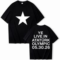 Kanye West Ye Bully Live In Ataturk Olympic 053026 Merch T Shirt For Fans Gift 3XL white