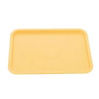 Stačiakampis padėklas Šiaurės šalių plastikinis maisto patiekimo padėklas kelių spalvų laikymo padėklas Buitinis virtuvės vaisių desertų padėklas Yellow yellow