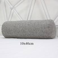 Ilga pagalvė lovoms Cilindras atrama juosmens kojos pagalvėlė Paprasta vienspalvė saulės gulto nugaros atrama Namų biuro dekoras 10x40cm gray