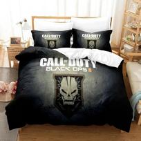 Žaidimas Call of Duty Emblema Logotipas Patalynės Komplektas Antklodės Užvalkalas Lovos Komplektas Antklodės Užvalkalas Pagalvės Užvalkalas Antklodė Karališko Dydžio Karalienės Dydžio Berniuko Suaugusiojo Patalynė EU Single 135x200cm gray