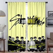 Stray Kids Modernaus svetainės užuolaidos kameros užtemdymui Tamsios užuolaidos miegamajam Namų interjero užuolaidos 2 vnt. Pertvaros užuolaida W50xH70cmx2pcs-CL