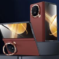 „Honor Magic V3“ telefono dėklo plėvelė, integruotas centrinės ašies „viskas įskaičiuotas“ vyrių objektyvo laikiklis, skirtas „Magic VS3“ odiniam apsauginiam dėklui. Magic V3 raudona