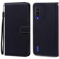 Mi A3 dėklas Xiaomi Mi A3 piniginės odinis atverčiamas dėklas Xiaomi Mi A3 A 3 MiA3 telefono dėklas Xiaomi A3 dėklas odinis Funda Coque Xiaomi Mi A3 (2019) juoda