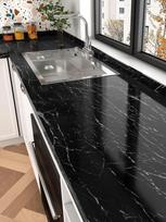 Perlamutrinis baltas marmuras Vandeniui atspari kontaktinė plėvelė Vinilinė lipni plėvelė Nuimama tapetai baldams 40cm  x 500cm