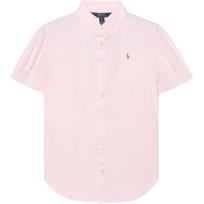 Polo Ralph Lauren Shirt Ss22 Solid Color Small Logo Embroidered Polo Short Sleeve Kids Tops Pink 313680346005 XL white