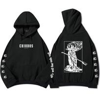Viskas gerai, kas gerai baigiasi Hoodies Roko grupė CHIODOS Spausdintos bliuzoninės suknelės Ilgomis rankovėmis Laisvalaikio vyriški megztiniai Streetwear S black