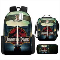 Juros periodo parkas madingas kuprinė Europos ir Amerikos retro mokyklinė krepšys ketvirtos klasės krepšys dinozaurų kuprinė 17 inch backpack gray