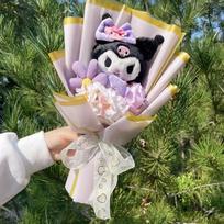 Animacinis My Melody Kuromi Cinnamoroll Kt Katė Pliušinė Lėlė Kūrybiškas Gėlių Puokštė Valentino Kalėdų Baigimo Gimtadienio Dovana