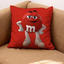 M&M's pagalvės užvalkalas Premium Komfortas Dvi viename dizainas bet kuriam kambariui ir automobilio salonui 50cmx50cm