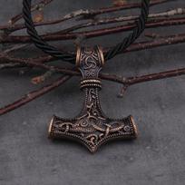 1 vnt. Thoro plaktukas Mjolnir pakabukas ant kaklo vikingų skandinavų norvegų vyrų dovana patvarus stilingas 70cm black