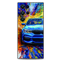 Sportinio automobilio šaunus galinis dangtelis, skirtas Samsung Galaxy A57 A37 5G A06 A07 A17 4G F17 S26 Plus Ultra A36 A56 A55 A25 A26 A16 telefonui For Galaxy A17 5G blue