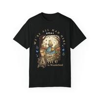 Unisex viršutinė dalis Vintažinė Alice Alisa Stebuklų šalyje Marškinėliai Tamsioji akademinė literatūrinė Alisa Stebuklų šalyje Streetwear L black