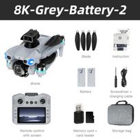 5KM 8K Profesionalus HD Dvigubas Kameros 2026 Populiarus Naujas AE5 GPS Dronas 3-ašių Stabilizatorius 360° kliūčių vengimas Bešepetėlis Keturratis Žaislas 2 batteries