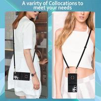 Crossbody Dirželis su Virvele Piniginė Odinis Dėklas Samsung Galaxy Note 20 10 S24 S23 S22 Ultra S21 Plus FE A52 A72 A32 A22 5G Dangtelis For S23