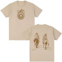 Anime Jojo Bizarre Adventure STEEL BALL RUN Unisexga T Shirts Unisex Clothing Casual Cotton New Short Sleeves Oversized Top Streetwear L beige
