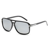 Classic Oversized Polarized Men Sunglasses Fashion Big Plastic Male Sun Glasses Vintage Unisex Driving Shades UV400 white