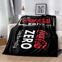 Coca-Cola logotipo flanelinis pledas, minkštas pledas miegamajam 80cm x 120cm
