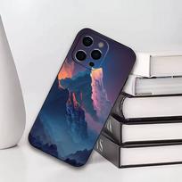 Snow Mountain  Phone Case For iPhone17,16,15,14,13,12,11 Plus,Pro Others Soft Black Cover iPhone16pro gray
