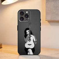 Dainininkė A-Amy W-Winehouse    Telefono dėklas iPhone 17,16,15,14,13,12,11 Plus,Pro Max,XS,Minkšto silikono juodas dangtelis iPhone17PRO beige