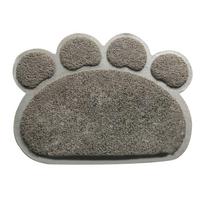 Kitten Litter Mat Waterproof Urine Proof Cat Mat,Easy Clean Scatter Control Washable Easy Clean Indoor Cats pilka spalva