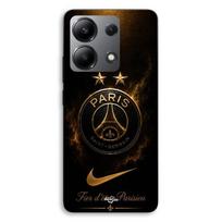 Case For Xiaomi Redmi Note 13 4G PSG double champion et fier, black and gold Maniacase juoda