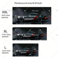 Racing Cars XXL Mouse Pad Nonslip Gaming Mause Mat with Car Design Large Size Rug for Officesgaming Desk Accessories XMM 300X800X2MM black