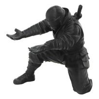Nindzės pieštukų laikiklis 3D spausdintas Samurajaus pieštukų stovas Warrior figūrėlė Darbalaukio organizatorius Biuro stalo reikmenims Juokinga dovana vyrams Kolegoms 7cm juoda