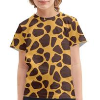 Baby Clothing 3D Print Giraffe Tshirt Kids Clothes Short Sleeve Top for Boys Girls 2-10Y Animal T Shirt for Performance Clothing 140 black