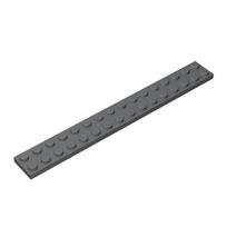 4282 Plate 2 x 16 Bricks Collections Bulk Modular GBC Toys For Technical MOC DIY Sale Buildings Blocks Compatible black