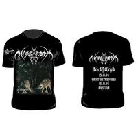 2026 Nargaroth Vokiečių Juodo Metalo Grupė Roko Punk LOGO Raštas Europos ir Amerikos Retro Tamsūs trumpomis rankovėmis vyriški marškinėliai S black