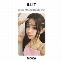 ILLIT bombos MAGIC BOMB Versija. Oficiali nuotraukų kortelė MOKA 02