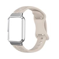Silikoninis dirželis+metalinis rėmelis xiaomi Mi band 10 Pro išmaniajam laikrodžiui, pakaitinis korpusas su dirželiu Mi Band10 Pro Keraminiai priedai mi band 1Pro smėlis