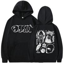 Rapper Mf Doom Madvillain Metal Face Graphic Print Hoodie Men Women Hip Hop Fashion Sweatshirt Men's Fleece Oversized Hoodies L juoda