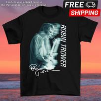 Rare Robin Trower Signed Live Tour Music Shirt Unisex Cotton Size S-5XL M gray