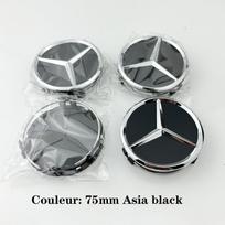2026 Hot Car silver Red 4pcs 75mm Wheel Center Hub Caps 4Pcs For Mercedes Benz AMG A0004000900 W212 W205 W204 W211 W213 Accessories DR1 gray