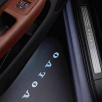 Automobilio durų LED logotipas Sveikinimo šviesos projektoriaus lempos Volvo XC40 XC60 XC90 V40 V60 S60 V50 V90 S80 C40 V70 XC70 C30 C70 Rdesign FF1 black