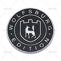 3D Metal Germany Wolfsburg Edition Logo Emblem Car Rear Trunk Sticker Front Grill Badge For VW GTI Golf 2 3 4 5 6 7 MK2 MK3 MK4 AY5 black
