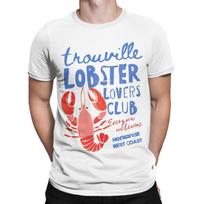 Lobster Lovers Club T Shirt Unisex Unisex Pure Cotton Vintage Tshirts Round Neck Tees Short Sleeve Clothes Adult 4XL gray