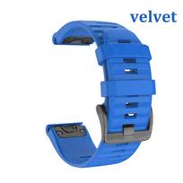 QuickFit 20 22 26mm Watch Strap for Garmin Fenix 8/E/Epix Gen2/Fenix 7X Solar 6X 5X 5 6 7S Pro Silicone Band for Enduro 3 2 965 20MM QuickFit blue