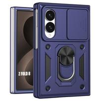 Case for Samsung Galaxy Z Fold 8, Shockproof Hard with Stand and Camera Protection - Navy Blue mėlyna