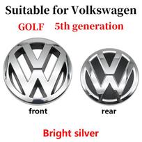1/2 vnt. Originalus automobilio priekinių grotelių ženklelis, bagažinės dangčio, galinių durelių emblema, logotipas, dekoratyvinis priedas, skirtas VW GOLF 5, 3D Premium Pro Plus